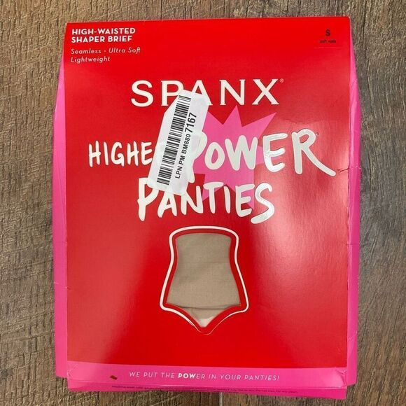 SPANX Higher Power Panties High Waisted Shaper Brief in Soft Nude Women’s S - Picture 1 of 6